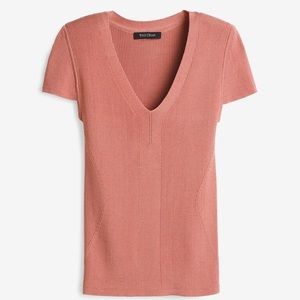 WHBM Cap Sleeve Ribbed Sweater